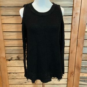 Stargaze Cold Shoulder Sweater Size L